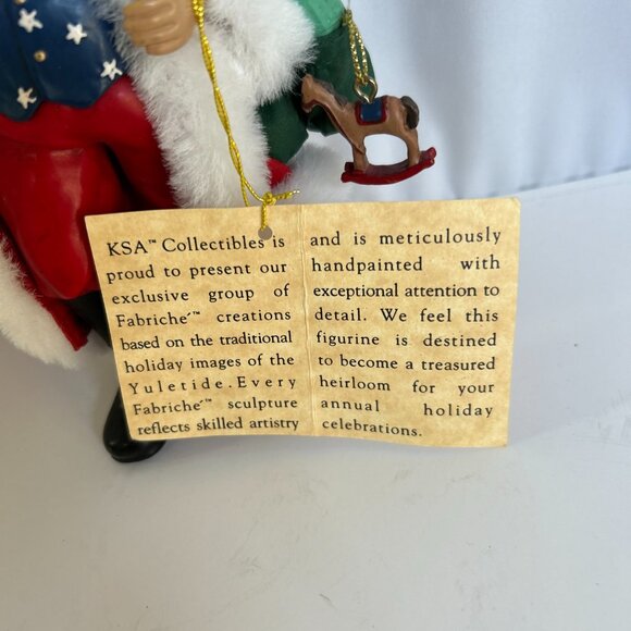 Kurt S. Adler KSA Collectible Figure Santa Patriotic USA Christmas Ornament 7” - Picture 3 of 10